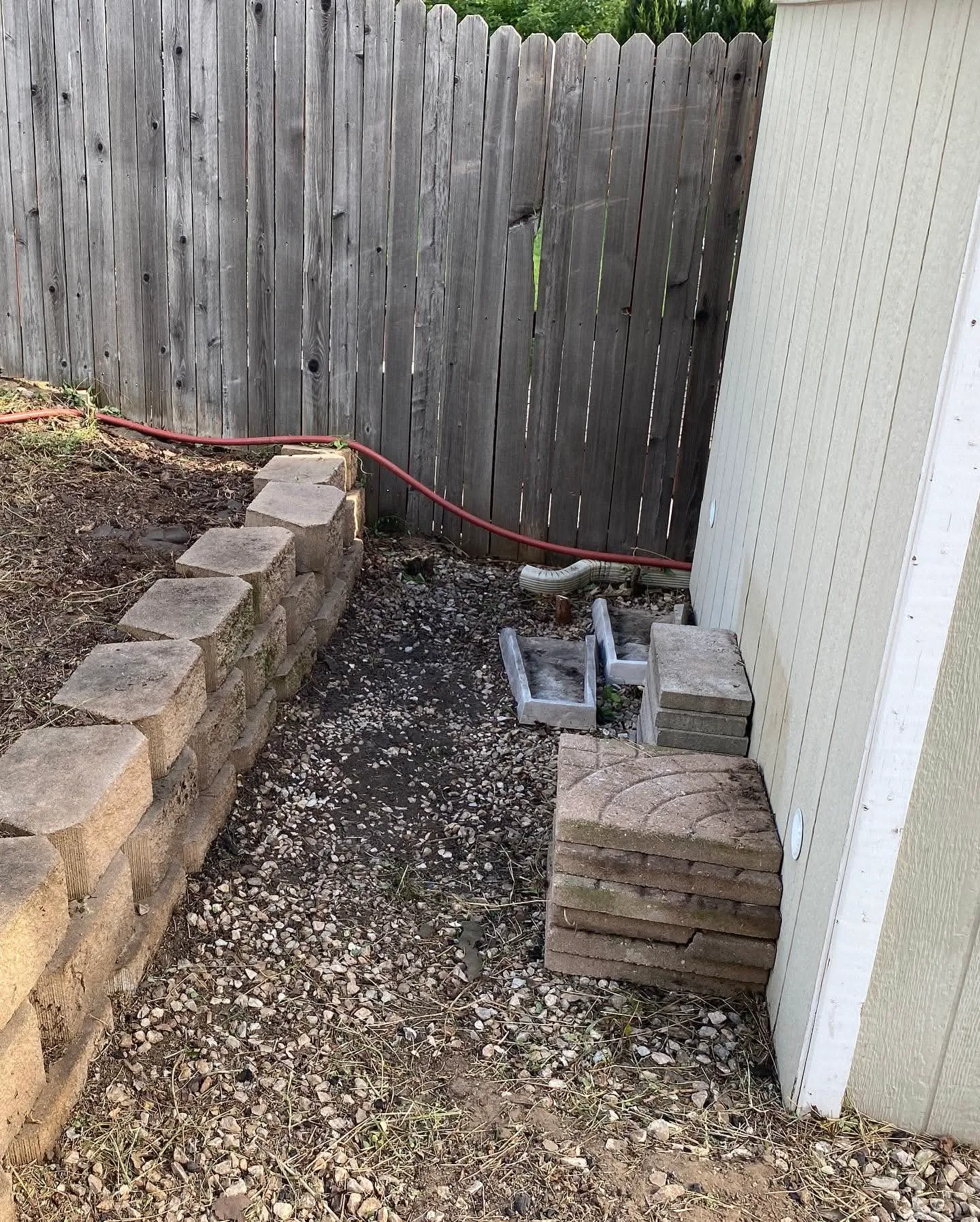 Backyard after weed cleanup, Aurora CO