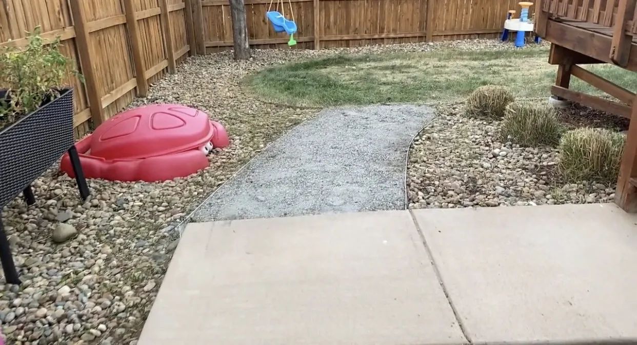 Aurora lawn after mowing service